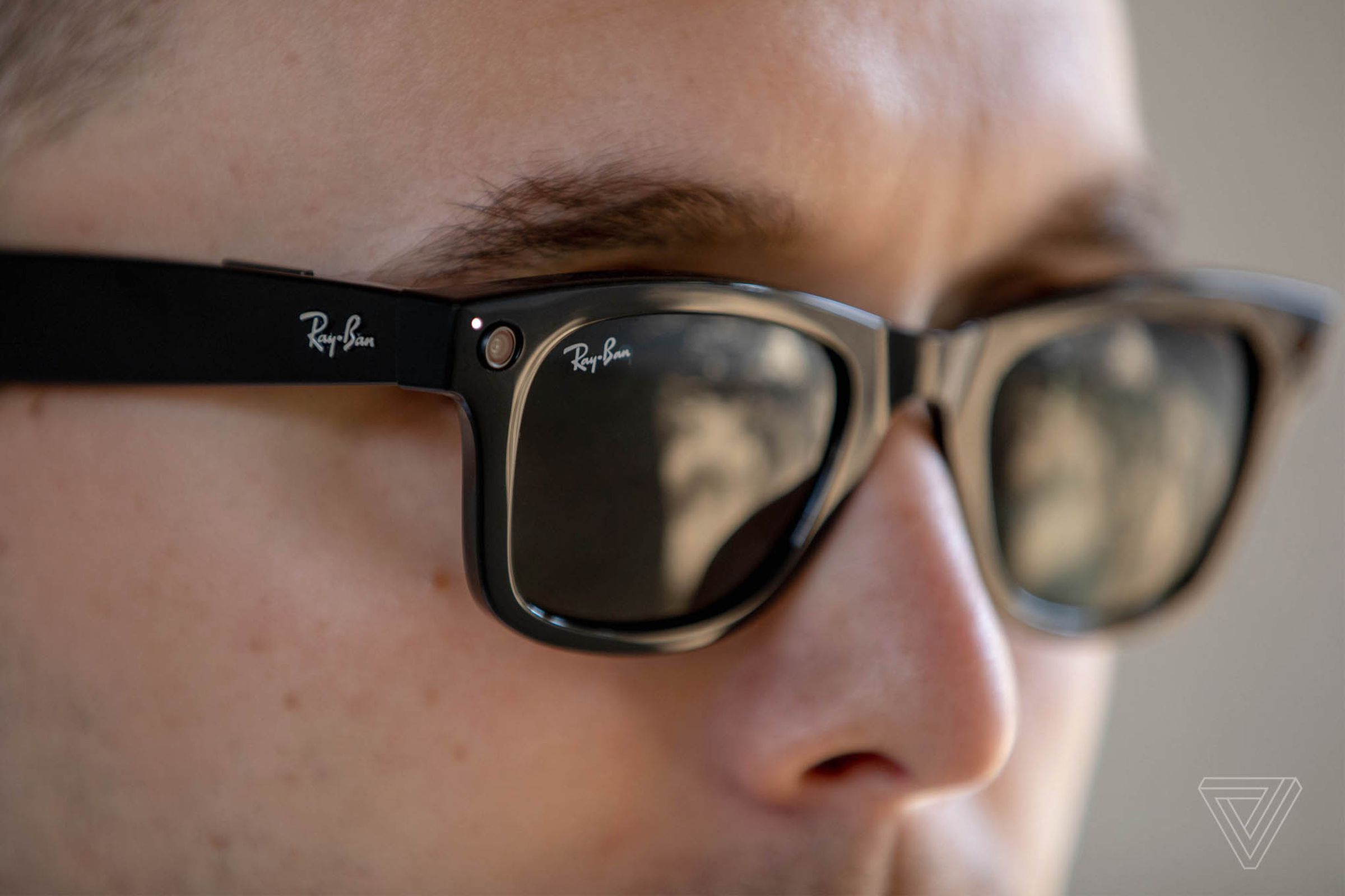 Meta’s Ray-Ban Stories, released in 2021, have two cameras for capturing photos and videos.
