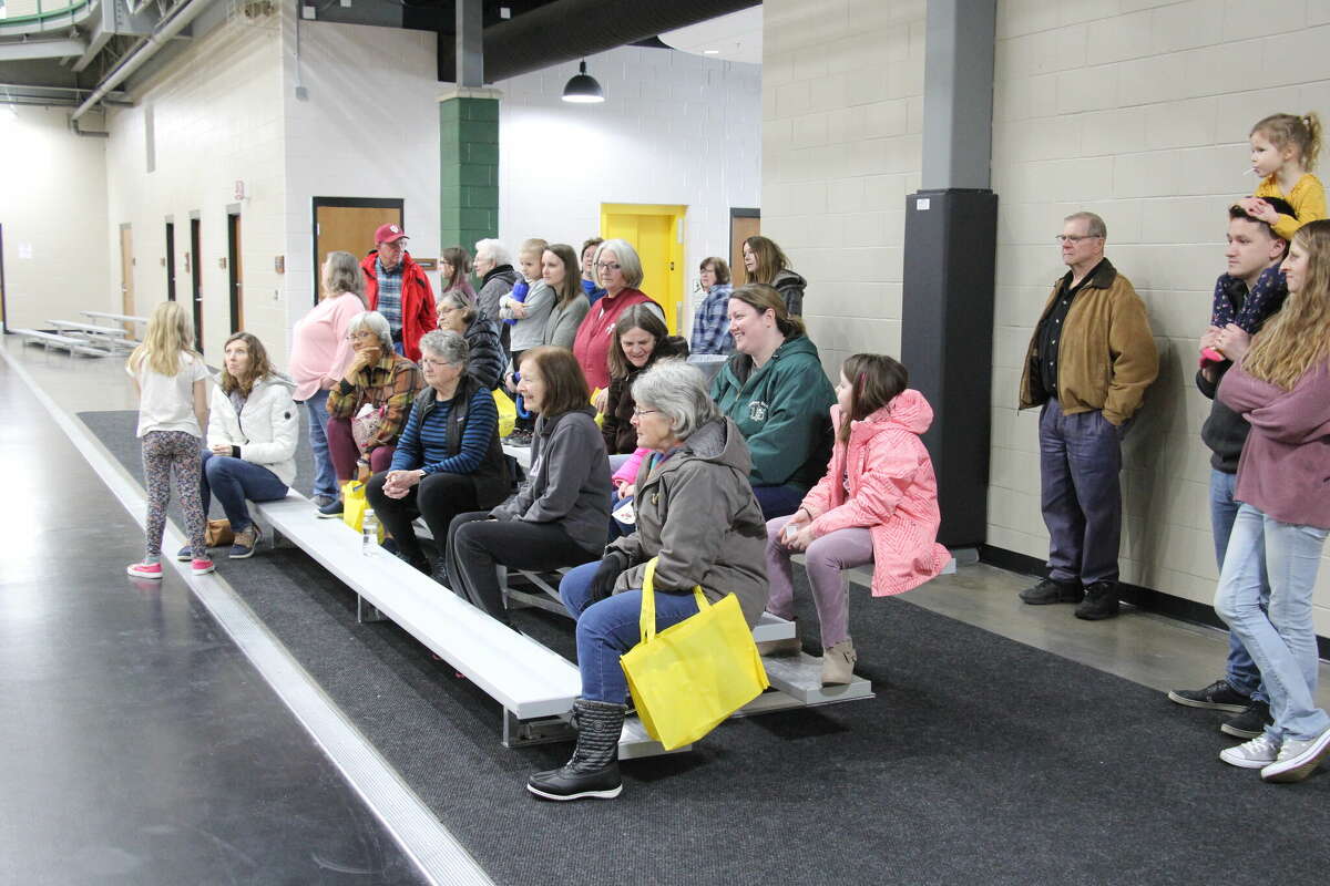 An audiences watched a demonstration on Fruit Salsa.