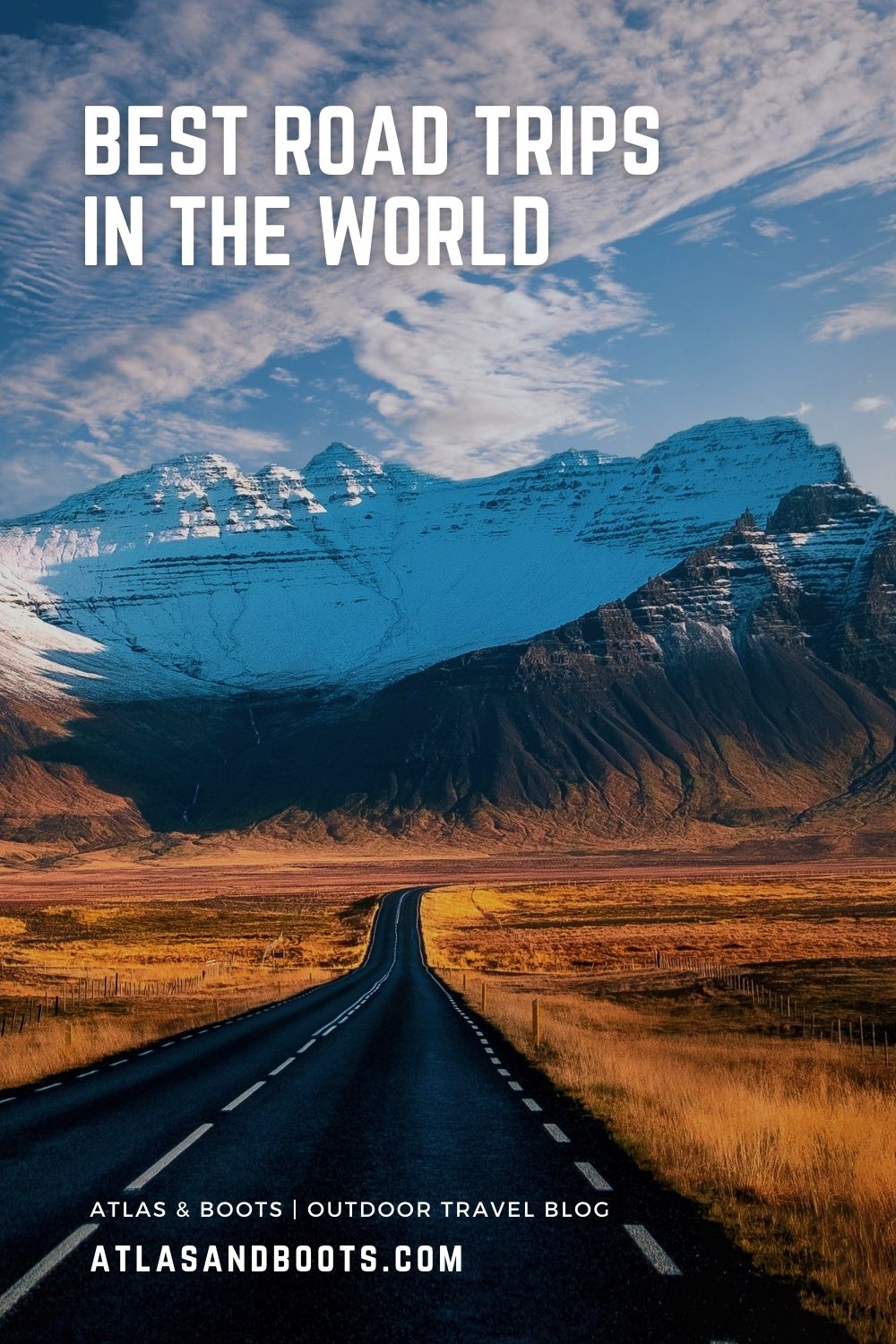 Best road trips in the world Pinterest pin