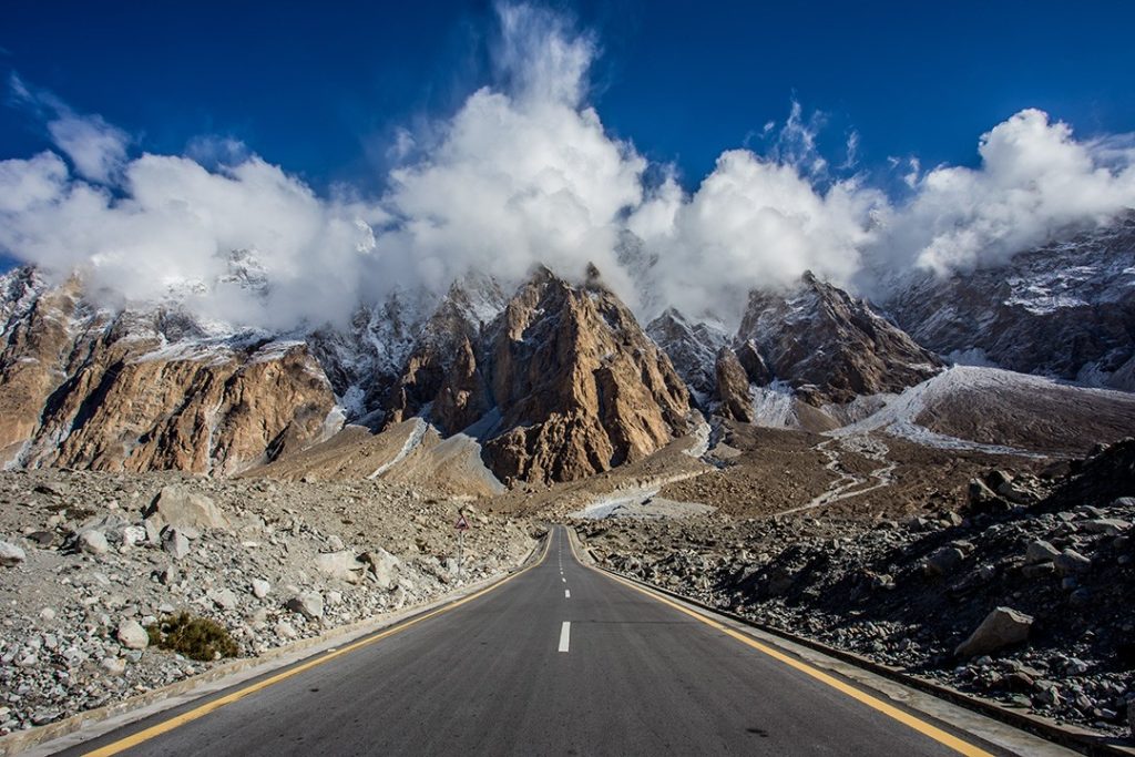 The Karakoram Highway is one of the highest paved roads in the world