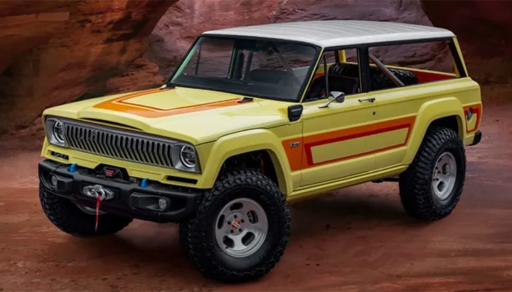 Jeep Merges a 1970s Cherokee with a Rubicon 4xe for Its Latest Concept Vehicle