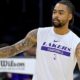 Lakers' D'Angelo Russell tries to promote sports drink again after win, gets blocked