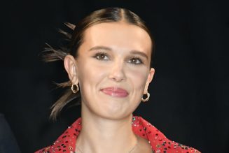 Millie Bobby Brown Rocks a Gem-Covered Bustier With Matching Micro Hot Pants