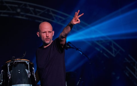 Moby in concert in 2011