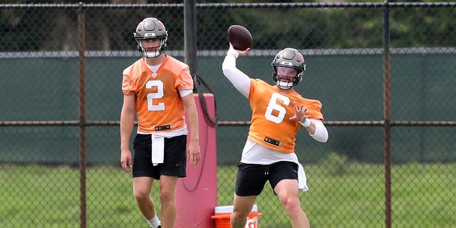 Bucs quarterback Kyle Trask during a practice