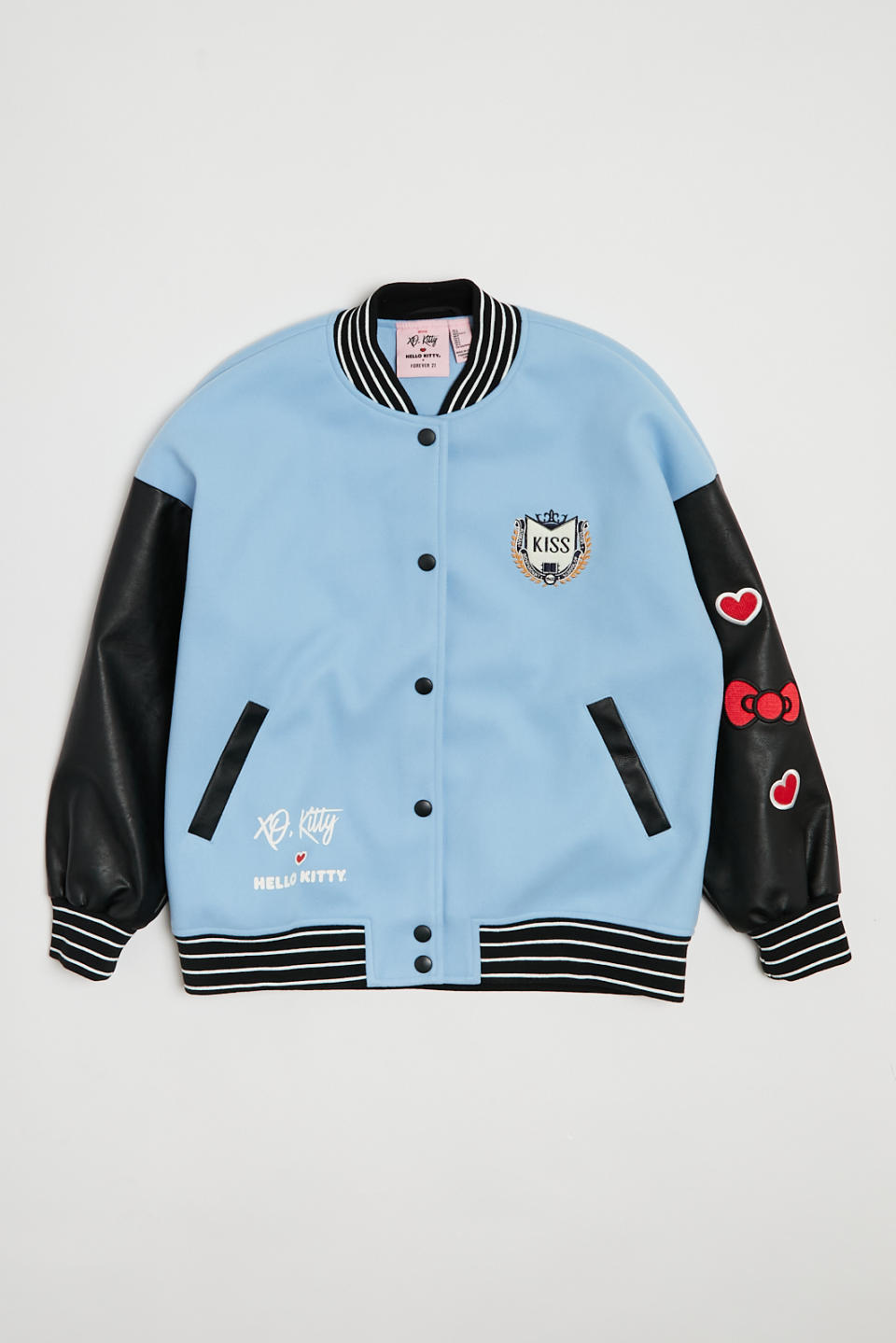 A varsity jacket is one of the items featured in the