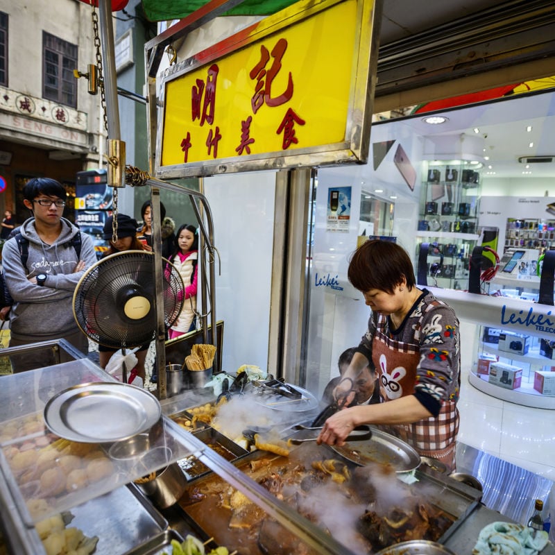 food vendor in Macau