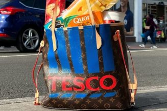 Corbin Shaw Comments on UK Food Inflation With Tesco-Customized Louis Vuitton Bag