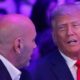 Donald Trump receives cheers at UFC 290 during appearance with Dana White