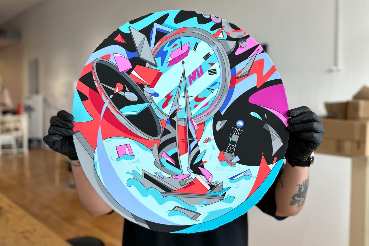 Louis De Guzman Announces New 'Race Against Time' Screenprint