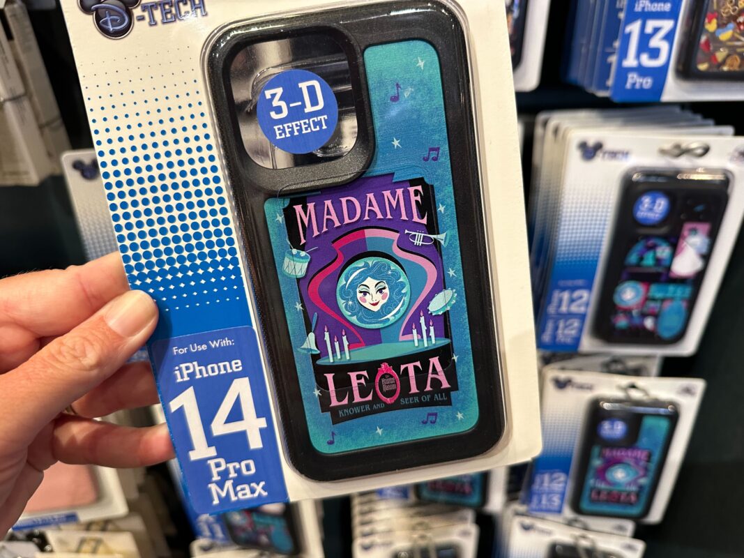 New Haunted Mansion Travel Tech Pouch with Eye Mask, iPhone Cases Now Available at Disneyland Resort 12 Haunted Mansion Madame Leota iPhone 14 Pro Max Case
