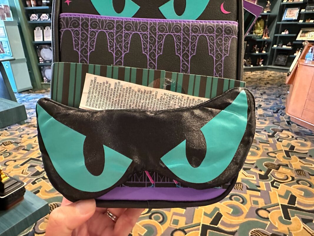New Haunted Mansion Travel Tech Pouch with Eye Mask, iPhone Cases Now Available at Disneyland Resort 6 Haunted Mansion Travel Tech Accessory with Eye Mask at Disney California Adventure