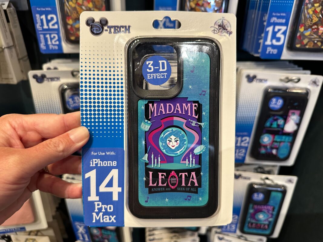 New Haunted Mansion Travel Tech Pouch with Eye Mask, iPhone Cases Now Available at Disneyland Resort 11 Haunted Mansion Madame Leota iPhone 14 Pro Max Case
