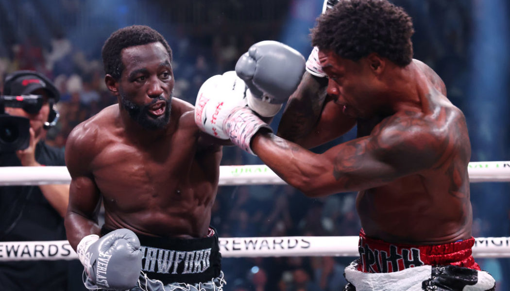 Terence Crawford Gets TKO Win Over Errol Spence Jr.