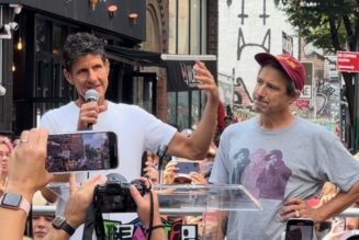 Ad-Rock and Mike D speak at unveiling of Beastie Boys Square