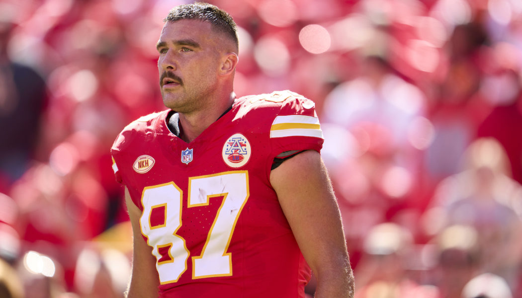 Travis Kelce jerseys see 400% spike in sales following rumored Taylor Swift romance