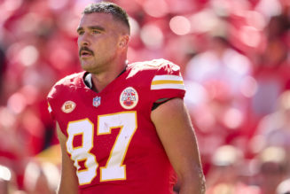Travis Kelce jerseys see 400% spike in sales following rumored Taylor Swift romance