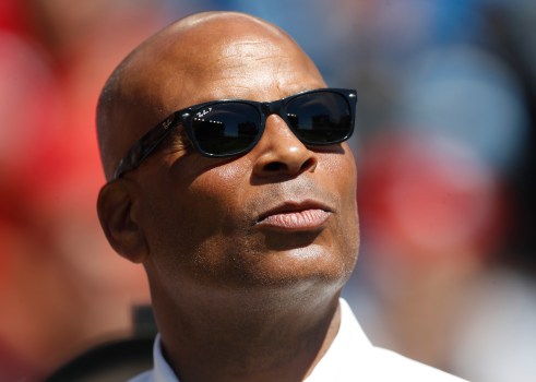 Ronnie Lott is recognized before the San Francisco 49ers game against the Detroit Lions at Levi's Stadium in Santa Clara, Calif., on Sunday, Sept. 16, 2018. (Nhat V. Meyer/Bay Area News Group) Ronnie Lott is recognized before the San Francisco 49ers game against the Detroit Lions at Levi's Stadium in Santa Clara, Calif., on Sunday, Sept. 16, 2018. (Nhat V. Meyer/Bay Area News Group)