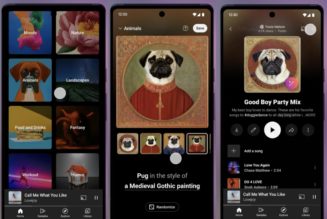 YouTube Music now lets you make your own playlist art with AI