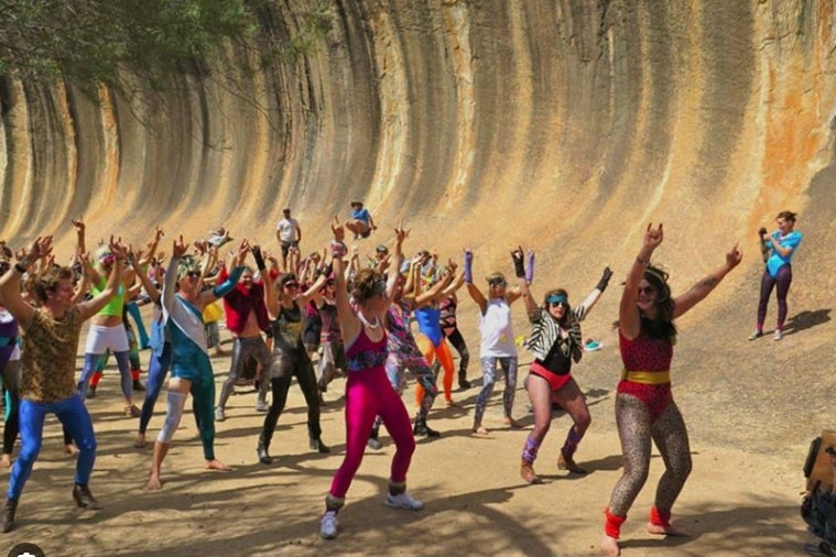 People doing aerobics