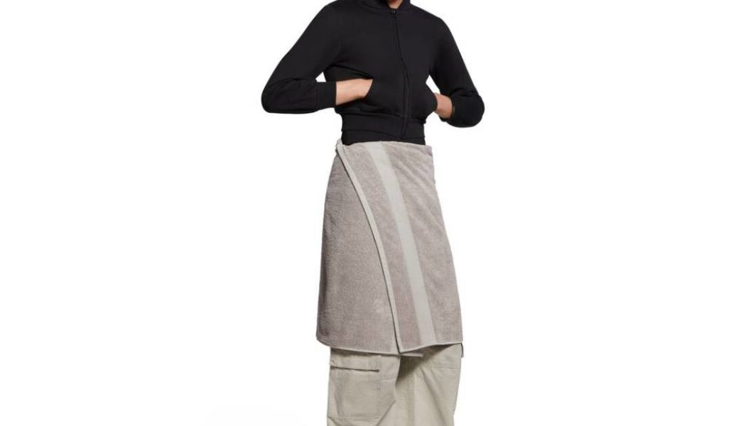 Balenciaga Is Selling A $925 Towel Disguised As A Skir