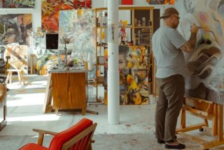 Hypeart Visits: Maceo Eagle’s Paintings Are a Celestial Cosmic Dance