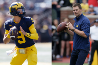 Michigan stars, alum Tom Brady have one-word response to Jim Harbaugh's punishment