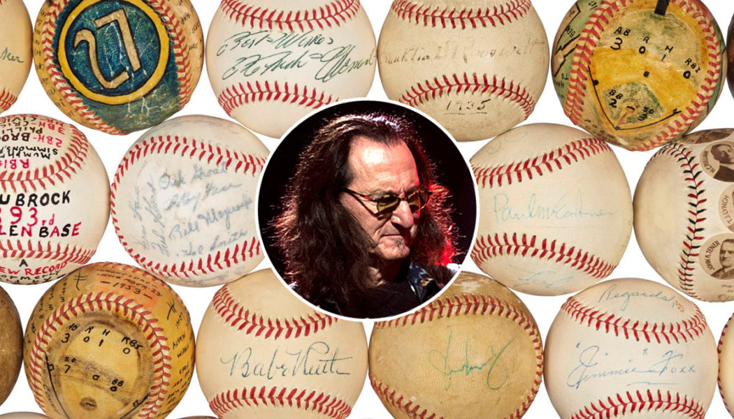 RUSH's Geddy Lee is auctioning off hundreds of baseball memorabilia items