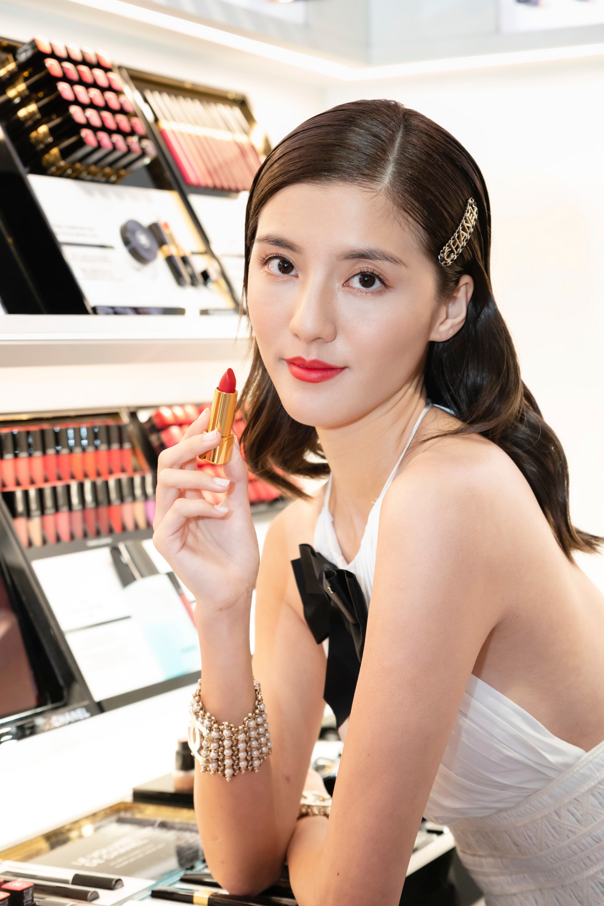 Karena Ng looking elegant in Chanel lipstick. Photo: Chanel