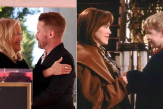 Macaulay Culkin reunites with Home Alone co-star Catherine O'Hara at Walk of Fame ceremony