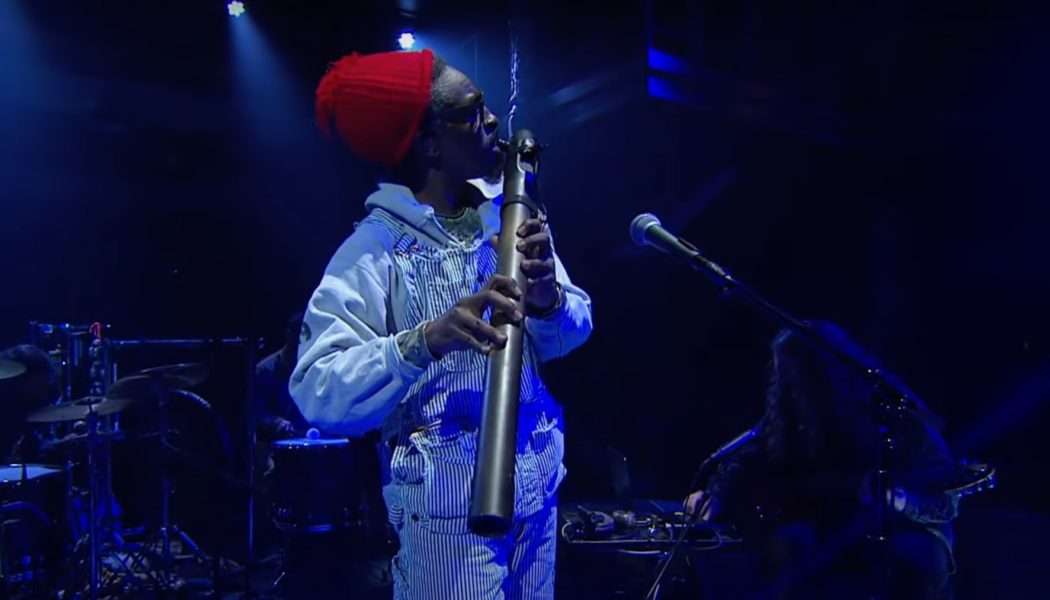 André 3000 performs “That Night in Hawaii When I Turned Into a Panther...” on Colbert