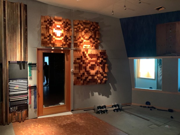 The remnants of the control room at the Site in...