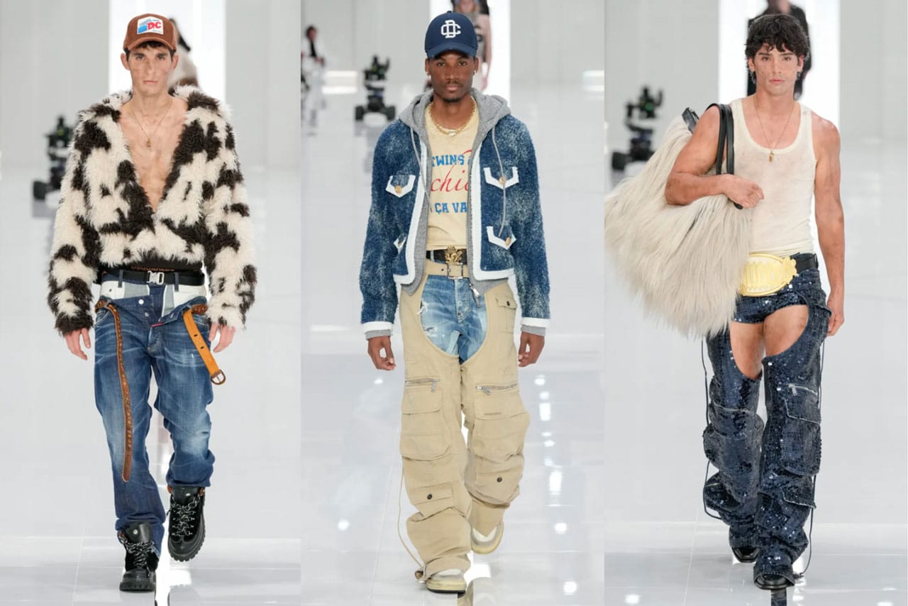 Twins Win on Dsquared2's Fall 2024 Runway