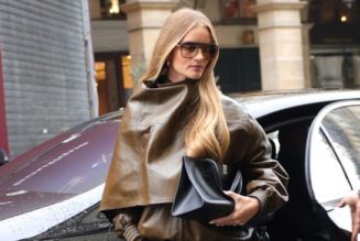 Rosie HW Just Wore the Skinny-Trouser Trend I Always See on Victoria Beckham