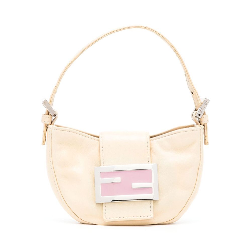 Mini FF Plaque Croissant Handbag