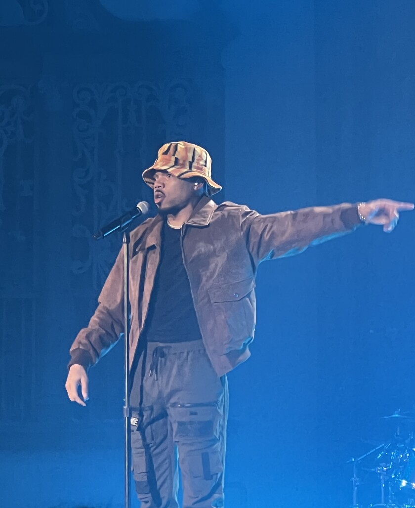 IMG_0072.jpeg Chance the Rapper performs to adoring fans on Friday night at the Ramova Theatre.