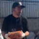 Dave Grohl spent the Super Bowl barbecuing for the homeless