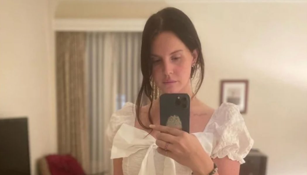 Lana Del Rey poses with a gun in Instagram post following the Grammys