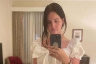 Lana Del Rey poses with a gun in Instagram post following the Grammys