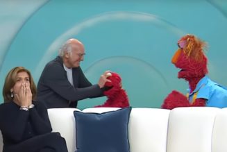 Larry David pummels Elmo on live TV: "Somebody had to do it!"