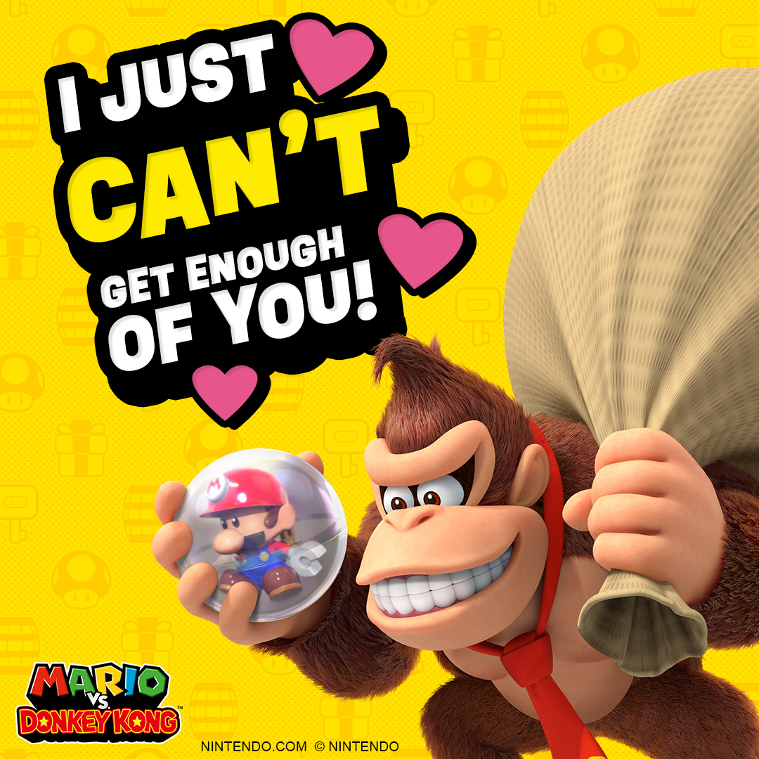 Mario vs. Donkey Kong Valentines Day eCards