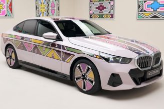 BMW Unveils It's 12th Art Car: The i5 Flow NOSTOKANA