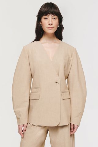 Mali Collarless Waisted Jacket