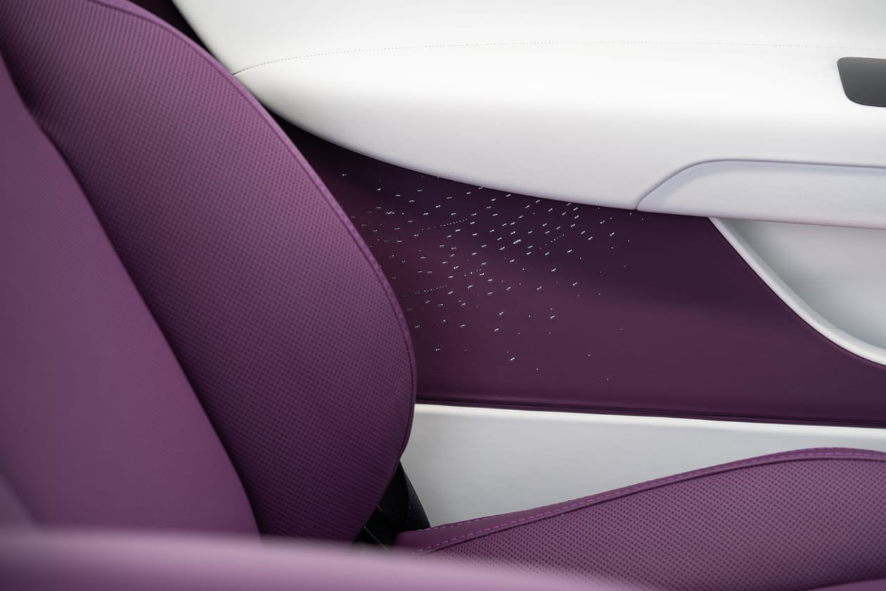 Rolls-Royce Spectre Test Drive Review Photos Purple Luxury Quiet Still Comfort Driver Passenger Solid