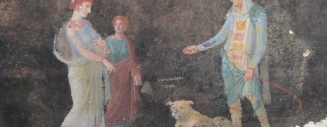Remarkably Preserved "Black Room" of Frescoes Excavated in Pompeii