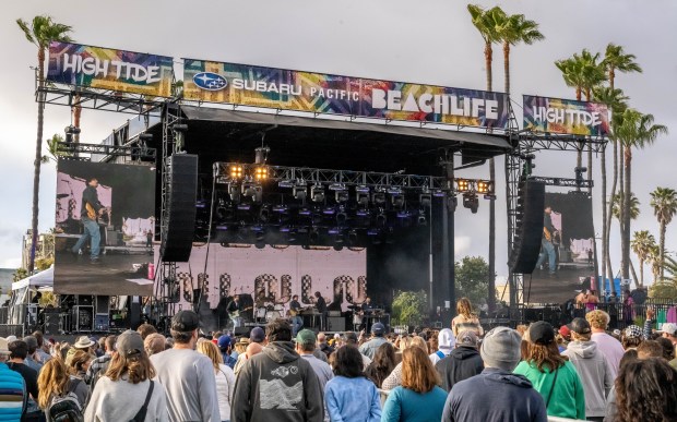 Indie Rock band Local Natives perform at the High Tide...