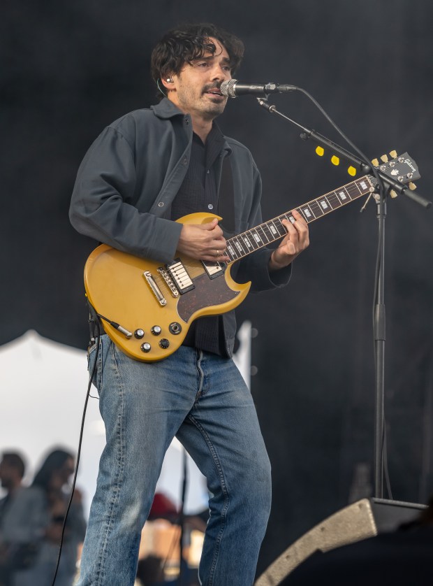 Local Natives vocalist Taylor Rice performs at the High Tide...