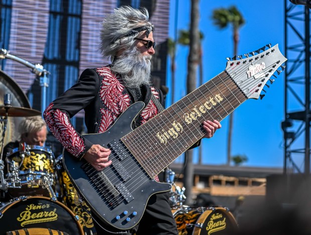 Bassist Elwood Francis of ZZ Top performs on the Low...