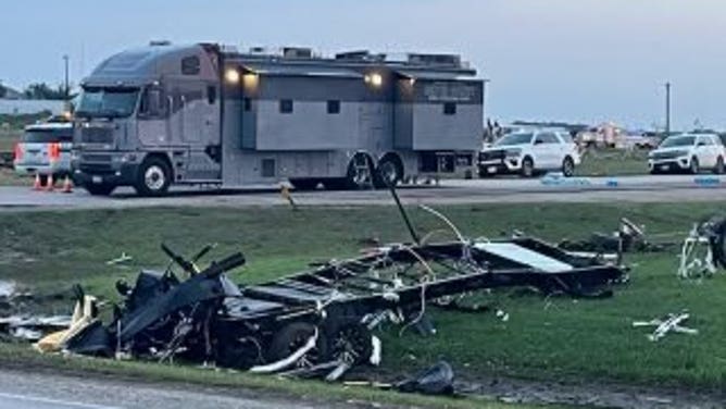 Scenes from a Shell gas station and travel stop on I-35 at the Lone Oak exit near Valley View, Texas on Sunday, May 26, 2024. 