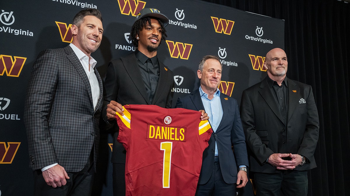 Jayden Daniels introduced